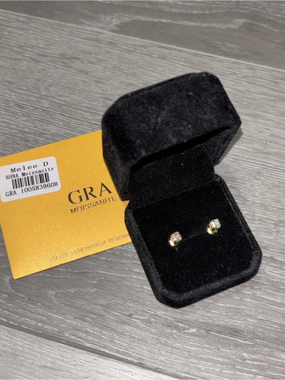 Brand New Custom VVS Moissanite Princess Cut Stud Earrings 925 Silver